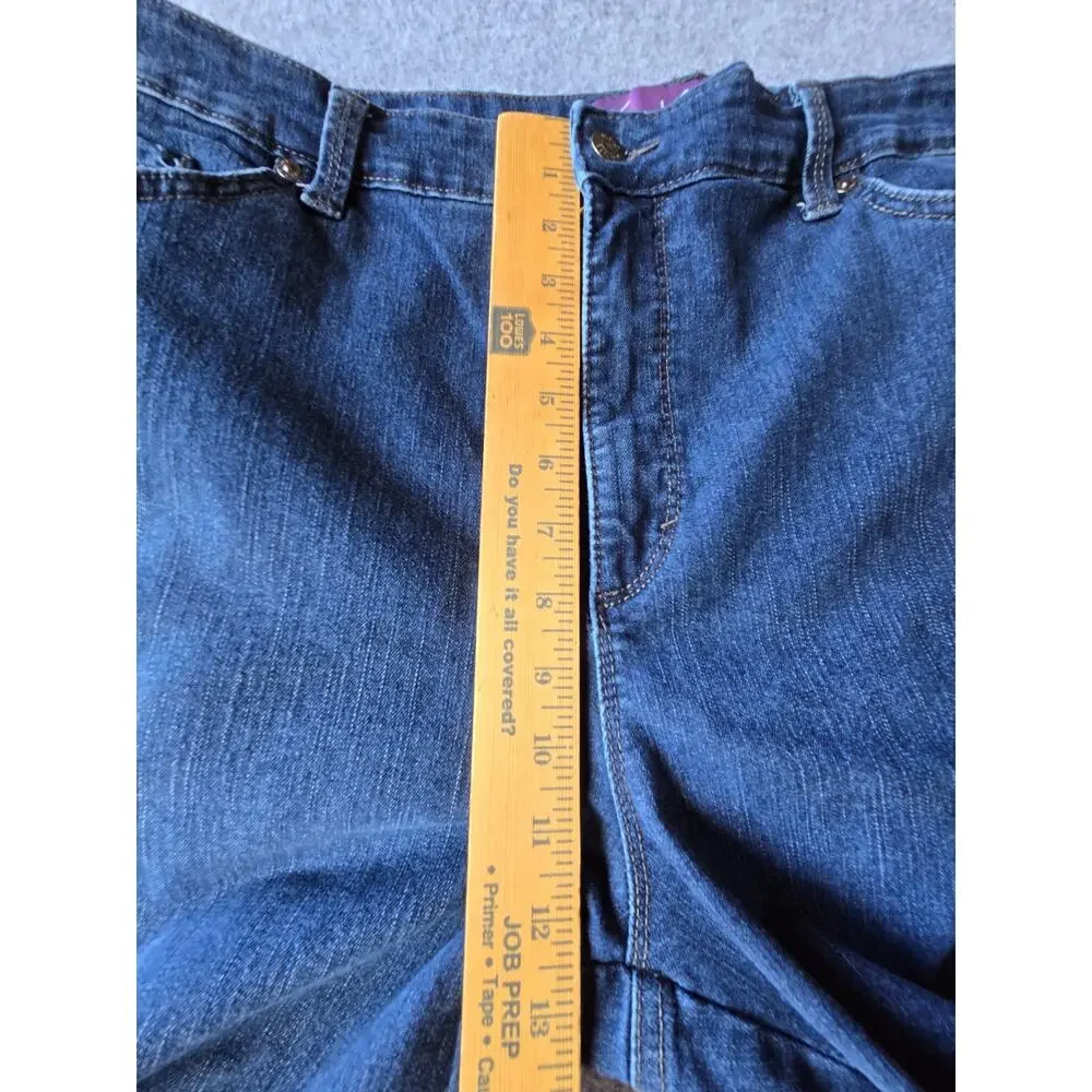 Gloria Vanderbilt Women's Jeans Amanda Slim Med Wash High Rise Size 18 (35x30)
